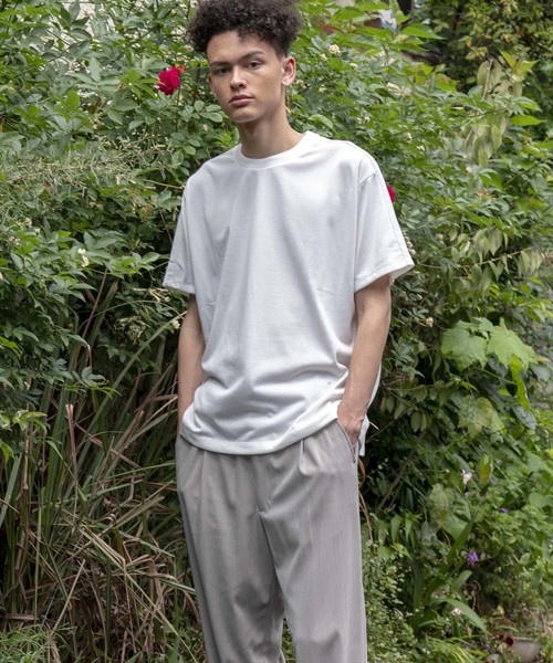 MAISON SPECIAL（メゾンスペシャル）の「“365” テックファブリックショートスリーブカットソー 【MAISON SPECIAL/メゾンスペシャル】（Tシャツ/カットソー・メンズ・ブラック/オフホワイト/オレンジ/ラベンダー・44/46/48）」の9枚目の写真