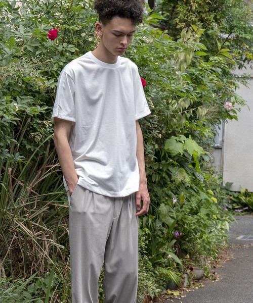 MAISON SPECIAL（メゾンスペシャル）の「“365” テックファブリックショートスリーブカットソー 【MAISON SPECIAL/メゾンスペシャル】（Tシャツ/カットソー・メンズ・ブラック/オフホワイト/オレンジ/ラベンダー・44/46/48）」の8枚目の写真