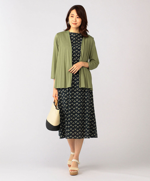 DECOY SINCE 1981（デコイシンスイチキュウハチイチ）の「小花プリントワンピース（ワンピース・レディース・グリーン/イエロー/ネイビー・11号/9号/13号）」の14枚目の写真