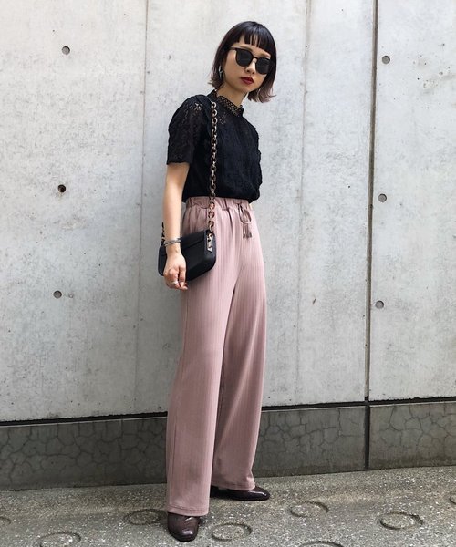 PAGEBOY（ページボーイ）の「ワイドリブカットパンツ（その他パンツ・レディース・ブラック/ブラウン/モカ・FREE）」の20枚目の写真