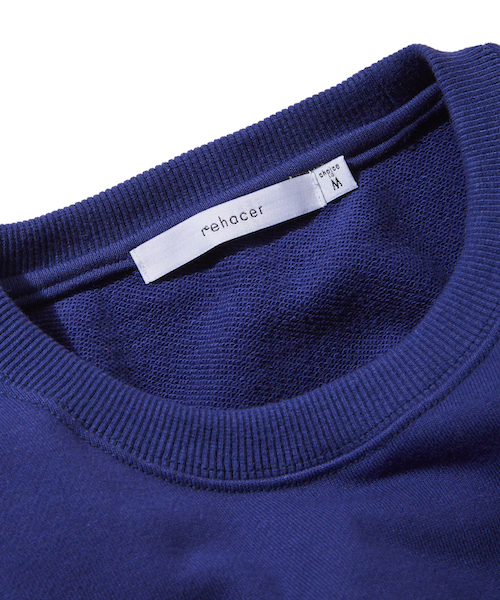 rehacer（レアセル）の「rehacer : "あずま" Flower Sweat CS Made in Japan / "あずま" 裏毛 フラワー スウェット カットソー メイドインジャパン（スウェット・メンズ・ブラック/グレー/ネイビー・SMALL/MEDIUM/LARGE/X-LARGE）」の7枚目の写真