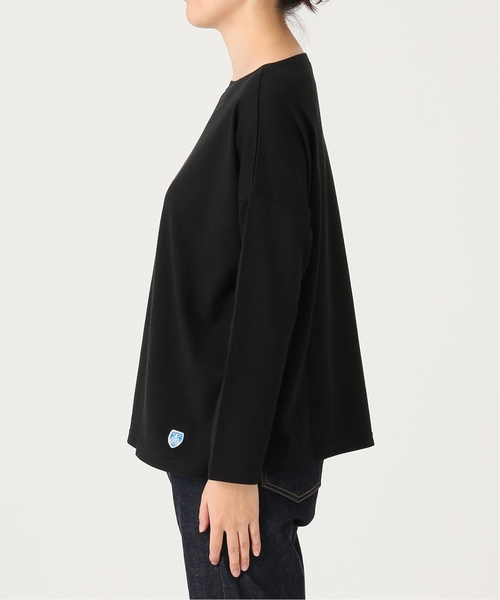 SLOBE IENA（スローブイエナ）の「ORCIVAL 40/2 SOLID カットソー◆（Tシャツ/カットソー・レディース・ブラック/ブラウン系その他/ホワイト・FREE）」の7枚目の写真