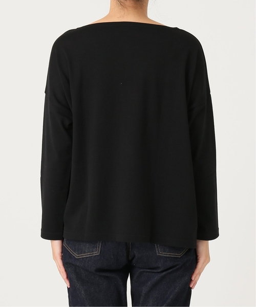 SLOBE IENA（スローブイエナ）の「ORCIVAL 40/2 SOLID カットソー◆（Tシャツ/カットソー・レディース・ブラック/ブラウン系その他/ホワイト・FREE）」の8枚目の写真