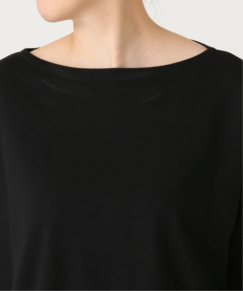 SLOBE IENA（スローブイエナ）の「ORCIVAL 40/2 SOLID カットソー◆（Tシャツ/カットソー・レディース・ブラック/ブラウン系その他/ホワイト・FREE）」の9枚目の写真