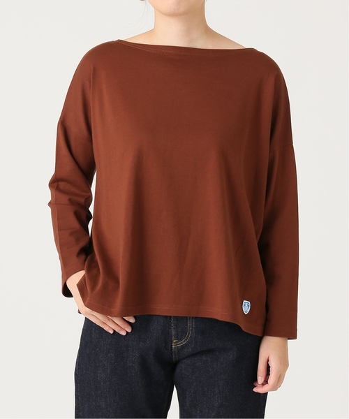 SLOBE IENA（スローブイエナ）の「ORCIVAL 40/2 SOLID カットソー◆（Tシャツ/カットソー・レディース・ブラック/ブラウン系その他/ホワイト・FREE）」の17枚目の写真