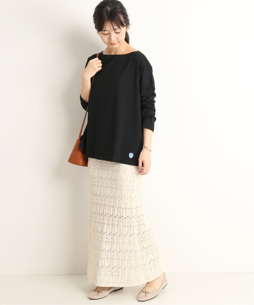 SLOBE IENA（スローブイエナ）の「ORCIVAL 40/2 SOLID カットソー◆（Tシャツ/カットソー・レディース・ブラック/ブラウン系その他/ホワイト・FREE）」の20枚目の写真