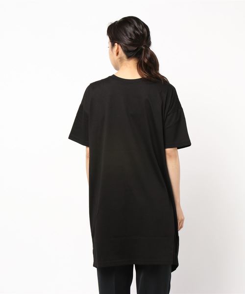 KOBE LETTUCE（コウベレタス）の「前後2wayアシンメトリービッグシルエットクロスTシャツ（Tシャツ/カットソー・レディース・ブラック/ブラウン/オフホワイト/カーキ・FREE）」の6枚目の写真