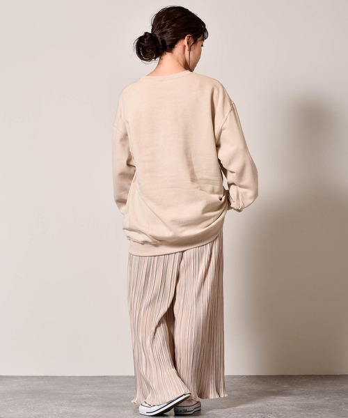 JERZEES（ジャージーズ）の「JERZEES ジャージーズ 裏起毛 クルーネック カラースウェットトレーナー 無地（スウェット・メンズ・ホワイト/ブラック/ネイビー/杢グレー/オリーブ/パープル/オレンジ/サンドベージュ/サックスブルー・S/M/L/XL）」の19枚目の写真