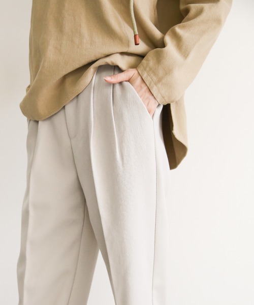 モカ ツイルセンタータックプレスパンツ（その他パンツ）｜select MOCA