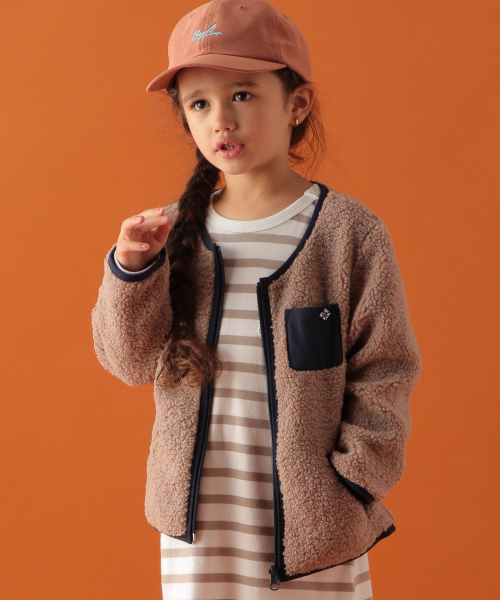 BAYFLOW（ベイフロー）の「[KIDS]ボアブルゾン（ブルゾン・キッズ・オフホワイト/ブラウン系その他・MEDIUM/XX-LARGE/LARGE/X-LARGE）」の2枚目の写真