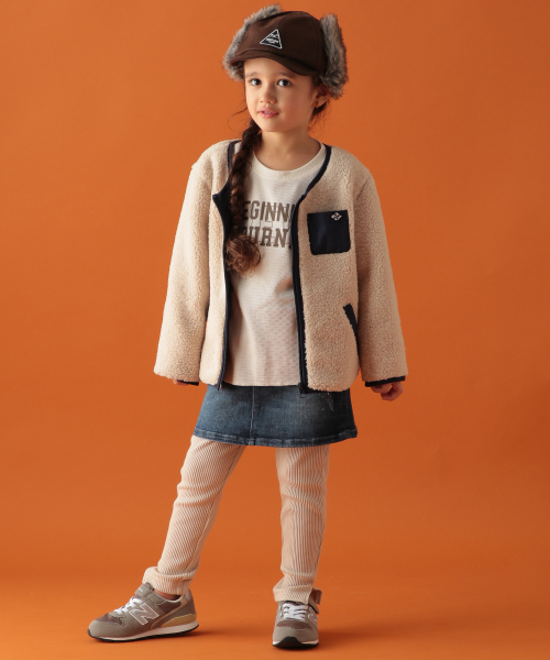 BAYFLOW（ベイフロー）の「[KIDS]ボアブルゾン（ブルゾン・キッズ・オフホワイト/ブラウン系その他・MEDIUM/XX-LARGE/LARGE/X-LARGE）」の3枚目の写真