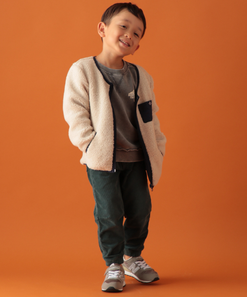 BAYFLOW（ベイフロー）の「[KIDS]ボアブルゾン（ブルゾン・キッズ・オフホワイト/ブラウン系その他・MEDIUM/XX-LARGE/LARGE/X-LARGE）」の4枚目の写真