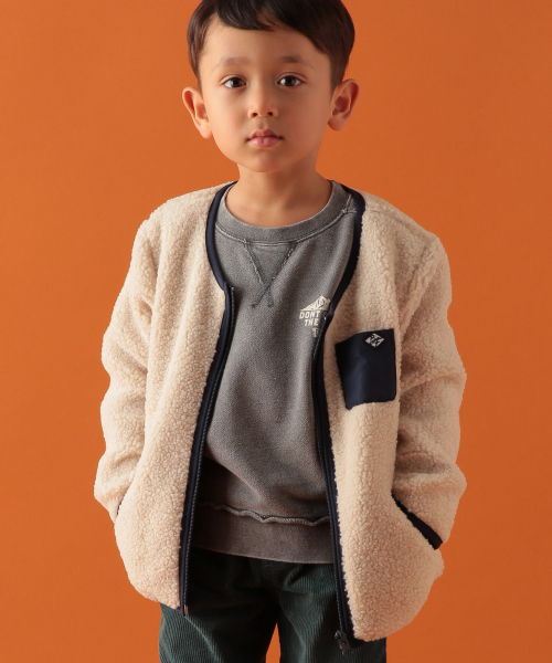 BAYFLOW（ベイフロー）の「[KIDS]ボアブルゾン（ブルゾン・キッズ・オフホワイト/ブラウン系その他・MEDIUM/XX-LARGE/LARGE/X-LARGE）」の5枚目の写真
