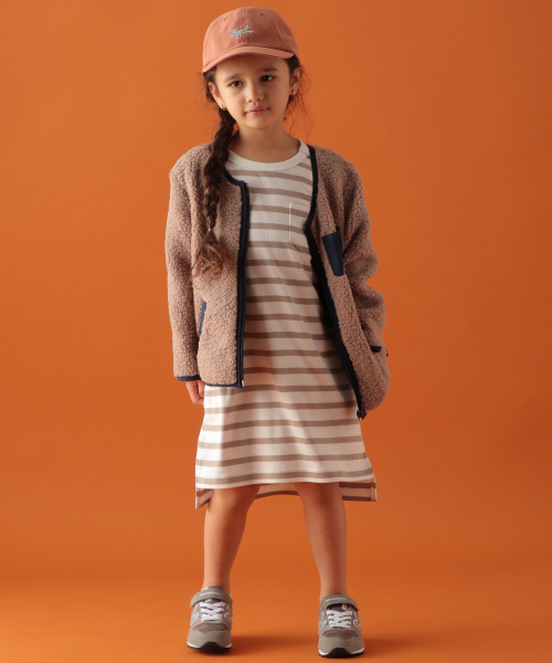 BAYFLOW（ベイフロー）の「[KIDS]ボアブルゾン（ブルゾン・キッズ・オフホワイト/ブラウン系その他・MEDIUM/XX-LARGE/LARGE/X-LARGE）」の6枚目の写真