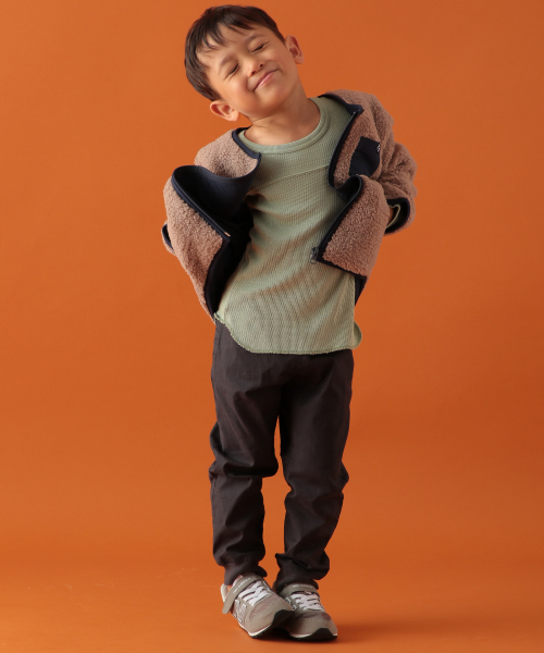 BAYFLOW（ベイフロー）の「[KIDS]ボアブルゾン（ブルゾン・キッズ・オフホワイト/ブラウン系その他・MEDIUM/XX-LARGE/LARGE/X-LARGE）」の9枚目の写真