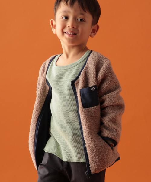 BAYFLOW（ベイフロー）の「[KIDS]ボアブルゾン（ブルゾン・キッズ・オフホワイト/ブラウン系その他・MEDIUM/XX-LARGE/LARGE/X-LARGE）」の11枚目の写真