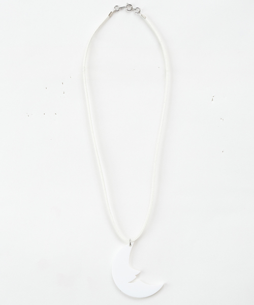 i（アイ）の「月ネックレス（ネックレス・レディース・ブラック/ホワイト・FREE）」の3枚目の写真