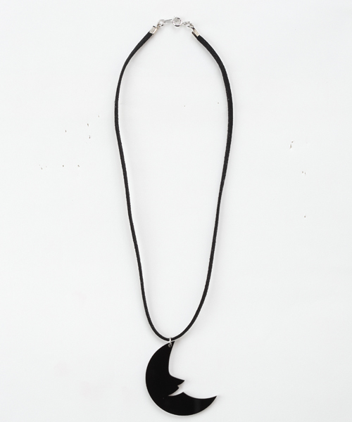 i（アイ）の「月ネックレス（ネックレス・レディース・ブラック/ホワイト・FREE）」の4枚目の写真