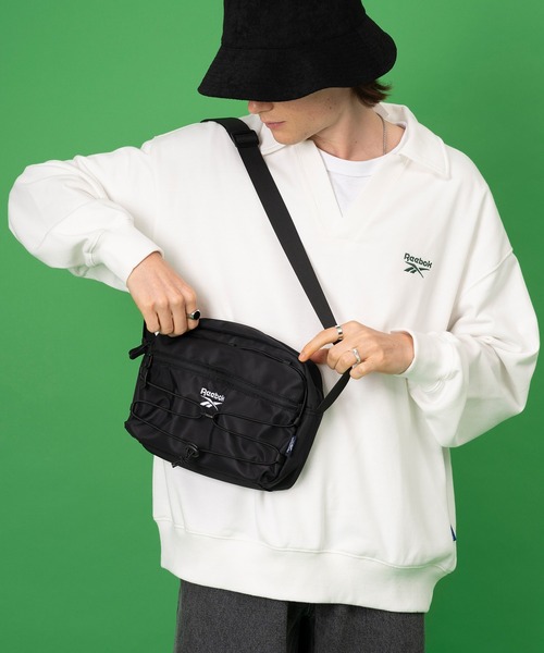 Reebok - 超希少/美品90&#39;sヴィンテージReebok(リーボック)ミニワンピ刺繍ロゴ入り tシャツ 「Reebok/リーボック」 切替ワンポイント刺繍ロゴT
