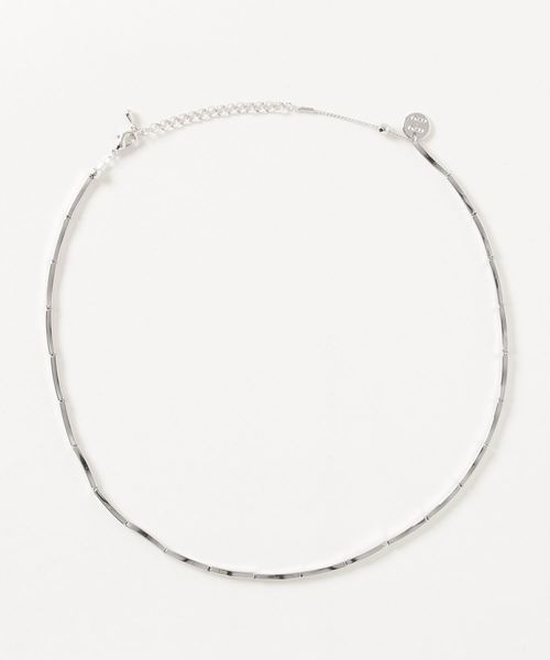 DouDou（ドゥドゥ）の「スクエアパイプネックレス（ネックレス・レディース・ゴールド/シルバー・FREE）」の2枚目の写真