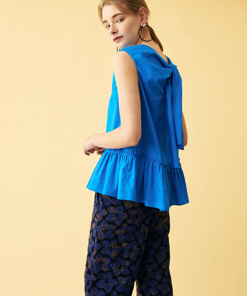 コットンタイプライター バックリボンブラウス シャツ ブラウス Tomorrowland トゥモローランド のファッション通販 Zozotown