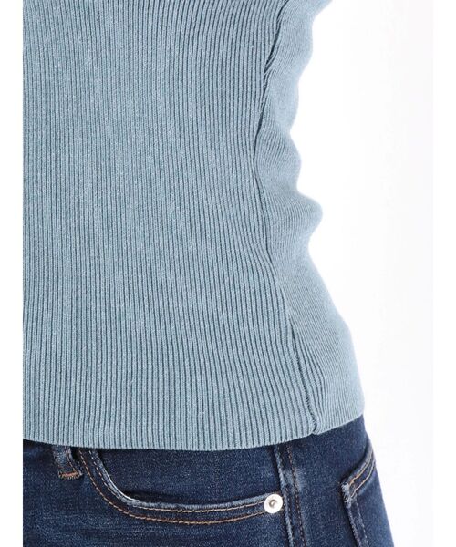 EMODA(エモダ)の「クロスネックフィットニット(ニット/セーター・レディース・ホワイト/ブルー/ブラック・FREE)」の13枚目の写真