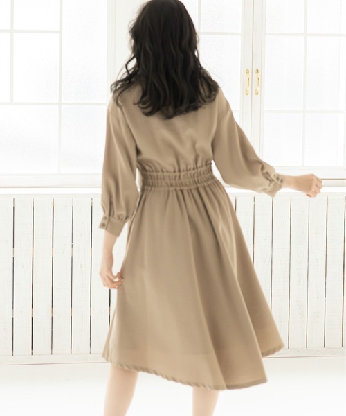 12Twelve Agenda(トゥエルブ アジェンダ)の「イレヘムシャツワンピース(シャツワンピース・レディース・ブラウン/グレイッシュベージュ/ピンク・M)」の15枚目の写真