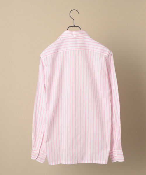セール Sd ウォッシュド Ice Cotton R ワンピース ストライプ ピンク シャツ シャツ ブラウス Ships シップス のファッション通販 Zozotown