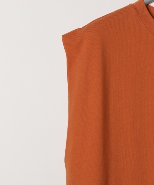 LOWRYS FARM（ローリーズファーム）の「ＢＡＳＩＣノースリーブ　889553（Tシャツ/カットソー・レディース・オフホワイト/カーキ/チャコールグレー/オレンジ・FREE）」の16枚目の写真