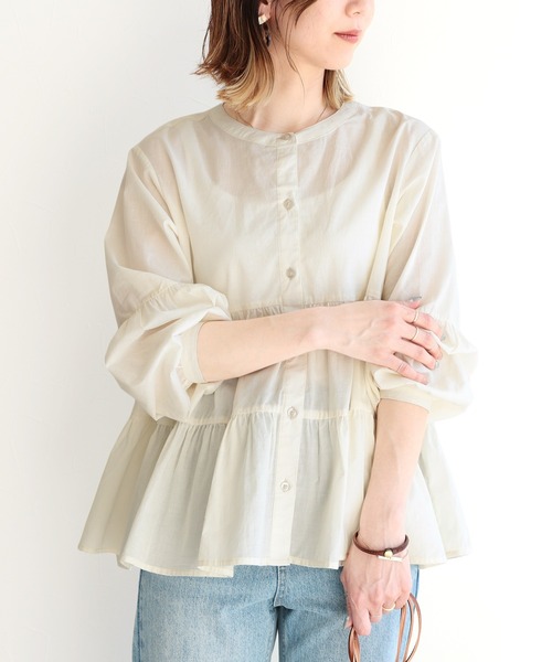 reca（レカ）の「ボリュームティアードブラウス（シャツ/ブラウス・レディース・ブラウン/ブラック/ベージュ/モカ/アイボリー・M）」の20枚目の写真