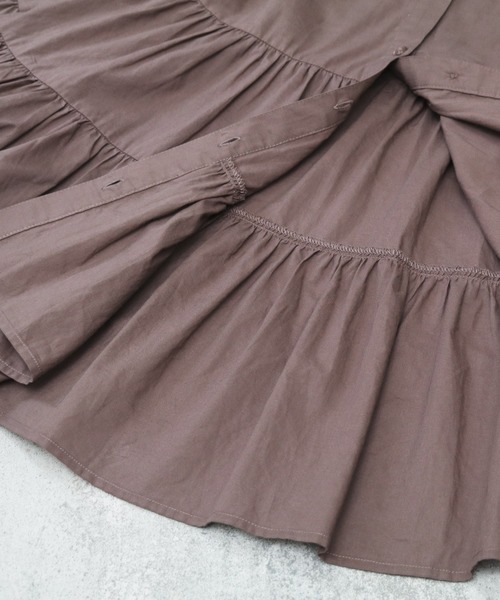 reca（レカ）の「ボリュームティアードブラウス（シャツ/ブラウス・レディース・ブラウン/ブラック/ベージュ/モカ/アイボリー・M）」の8枚目の写真