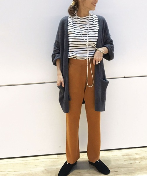 SLOBE IENA ウォッシャブルスムースニット セール】ウォッシャブルスムースニットパンツ【手洗い可能/ウエスト
