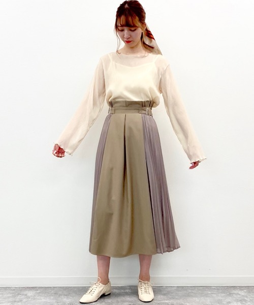 archives(アルシーヴ)の「楊柳長袖プルオーバー(Tシャツ/カットソー・レディース・ブラック/ブルー/アイボリー/ピンク系その他/ブラウン・MEDIUM)」の10枚目の写真