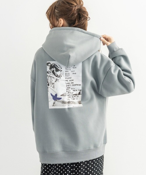 Mark Gonzales(マーク・ゴンザレス)の「Mark Gonzales 別注 裏起毛 オーバーサイズフーディー バックプリント プルオーバーパーカー(パーカー・メンズ・ベージュ/ブラック/ブラウン/グリーン/グレー/オフホワイト/ブルー/ベージュ系その他/ブラック系その他/ブラウン系その他/グリーン系その他/グレー系その他/ホワイト系その他/ブルー系その他/ベージュ系その他2/ブラック系その他2/ブラウン系その他2/グリーン系その他2/グレー系その他2/ホワイト系その他2/ブルー系その他2・M/L/XL)」の7枚目の写真
