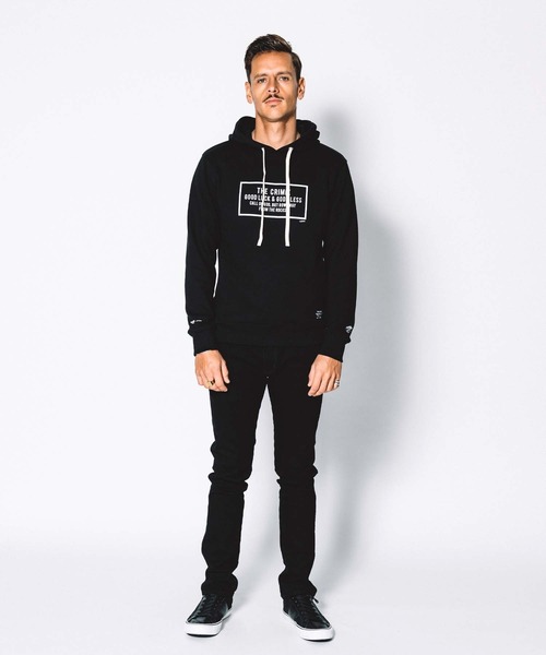 CRIMIE(クライミー)の「SWEAT BOX LOGO HOODIE(パーカー・メンズ・ブラック/ヘザーグレー・XXL/L/M/XL/S)」の3枚目の写真