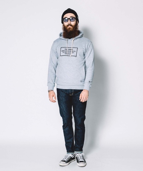 CRIMIE(クライミー)の「SWEAT BOX LOGO HOODIE(パーカー・メンズ・ブラック/ヘザーグレー・XXL/L/M/XL/S)」の12枚目の写真