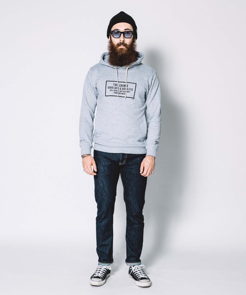 CRIMIE(クライミー)の「SWEAT BOX LOGO HOODIE(パーカー・メンズ・ブラック/ヘザーグレー・XXL/L/M/XL/S)」の9枚目の写真