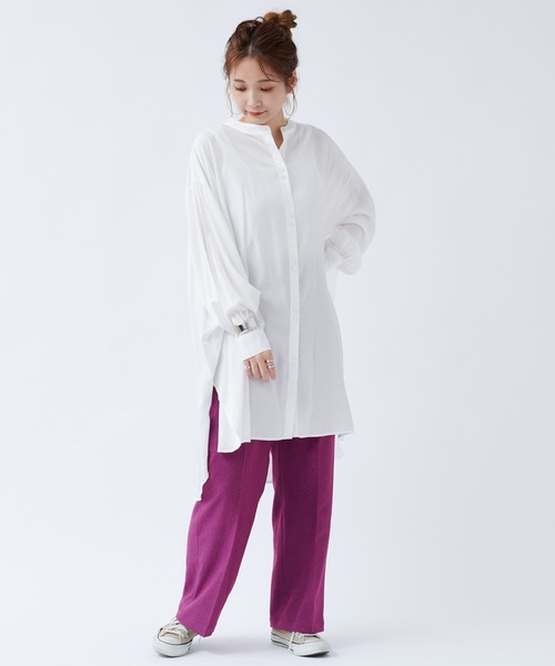 DouDou(ドゥドゥ)の「AWセンプレパンツ(その他パンツ・レディース・ブラック/ベージュ/パープル・36/38)」の7枚目の写真