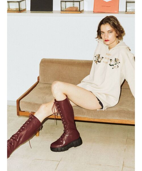 jouetie（ジュエティ）の「チャイナチュニック（スウェット・レディース・アイボリー/ブルー/ブラック・MEDIUM）」の12枚目の写真