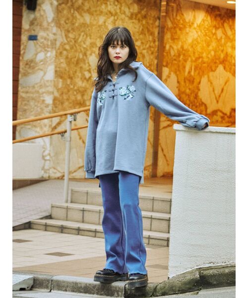 jouetie（ジュエティ）の「チャイナチュニック（スウェット・レディース・アイボリー/ブルー/ブラック・MEDIUM）」の15枚目の写真