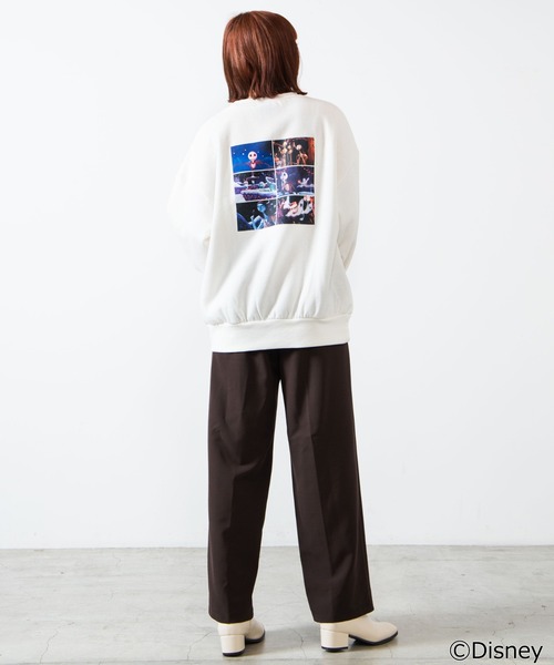 Wego 別注 プリントプルオーバー スウェット Disney ディズニー のファッション スウェット トップス ディズニーナイトメア