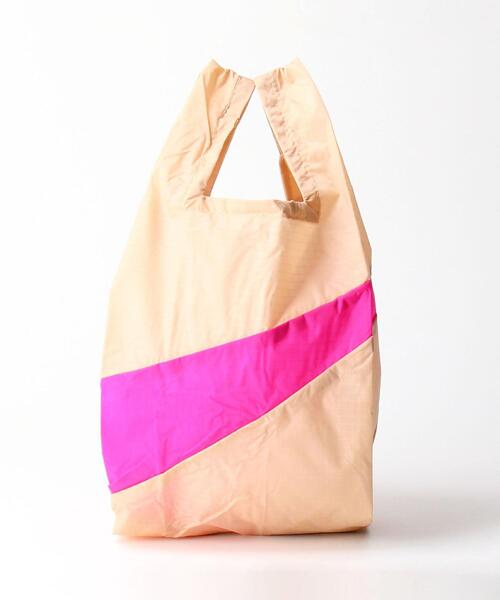SUSAN BIJL（スーザンベル）の「＜SUSAN BIJL＞ショッピングバッグ S（エコバッグ/サブバッグ・レディース・ライトピンク/ワインレッド/ライム/ライラック/ベージュ/その他1/クリーム/ダークグリーン/ライトブルー・FREE）」の7枚目の写真