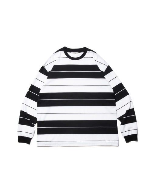 COOTIE PRODUCTIONS(クーティープロダクションズ)の「Supima Cotton Border L/S Tee(Tシャツ/カットソー・メンズ・ブラック/グレー・SMALL/MEDIUM/LARGE/X-LARGE)」の8枚目の写真