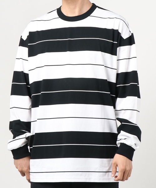 COOTIE PRODUCTIONS(クーティープロダクションズ)の「Supima Cotton Border L/S Tee(Tシャツ/カットソー・メンズ・ブラック/グレー・SMALL/MEDIUM/LARGE/X-LARGE)」の3枚目の写真