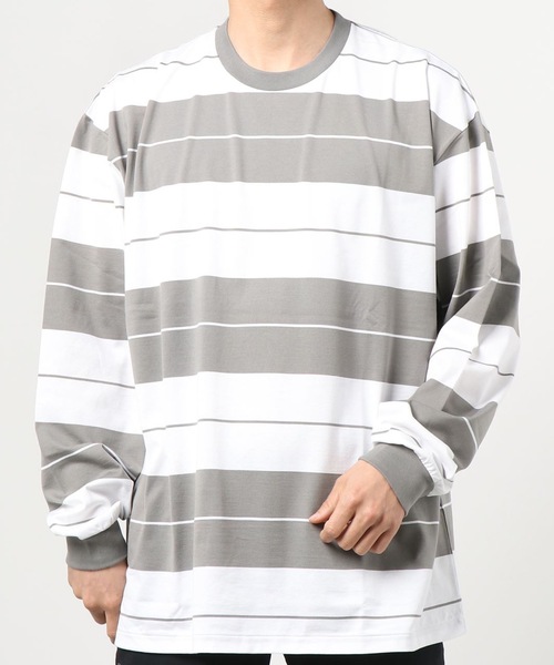 COOTIE PRODUCTIONS(クーティープロダクションズ)の「Supima Cotton Border L/S Tee(Tシャツ/カットソー・メンズ・ブラック/グレー・SMALL/MEDIUM/LARGE/X-LARGE)」の5枚目の写真