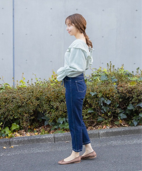 flower（フラワー）の「チャーミングフリルブラウス（シャツ/ブラウス・レディース・ホワイト/グリーン・FREE）」の15枚目の写真