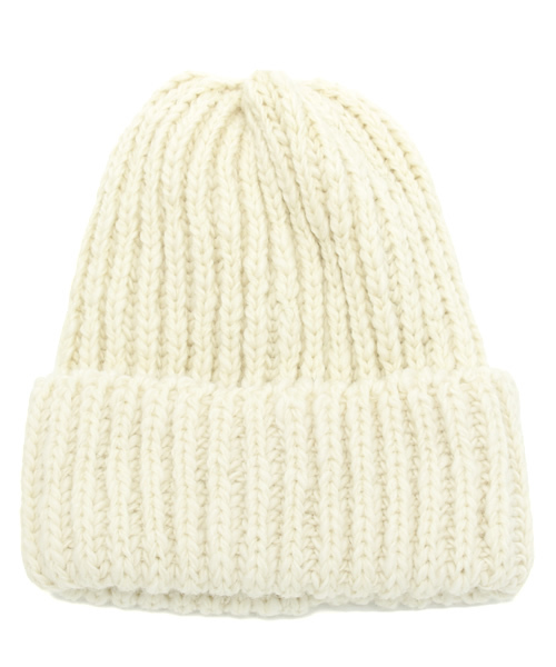 ROSE BUD（ローズバッド）の「(HIGHLAND2000) #001 SLUB BOB CAP（ニットキャップ/ビーニー・レディース・ブラック/ベージュ系その他/ナチュラル/イエロー/ワイン・ONE SIZE）」の3枚目の写真