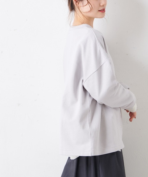 PUAL CE CIN（ピュアルセシン）の「【Du noir】スナップボタンフードカーディガン（カーディガン/ボレロ・レディース・オフホワイト/ブラック/グレー・FREE）」の10枚目の写真