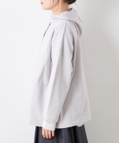 PUAL CE CIN（ピュアルセシン）の「【Du noir】スナップボタンフードカーディガン（カーディガン/ボレロ・レディース・オフホワイト/ブラック/グレー・FREE）」の21枚目の写真