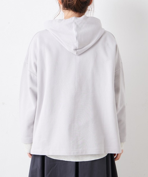 PUAL CE CIN（ピュアルセシン）の「【Du noir】スナップボタンフードカーディガン（カーディガン/ボレロ・レディース・オフホワイト/ブラック/グレー・FREE）」の22枚目の写真